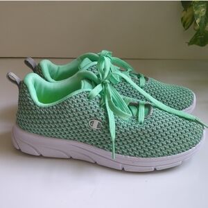 Champion Mint Green Athletic Breathable Mesh Sneakers Sz 6.5